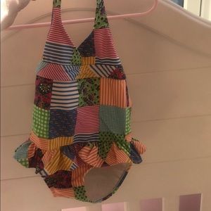 Super cute Ralph Lauren patch work bathing suit